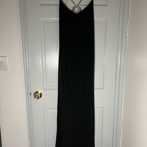 Black dress with silver bead detailing